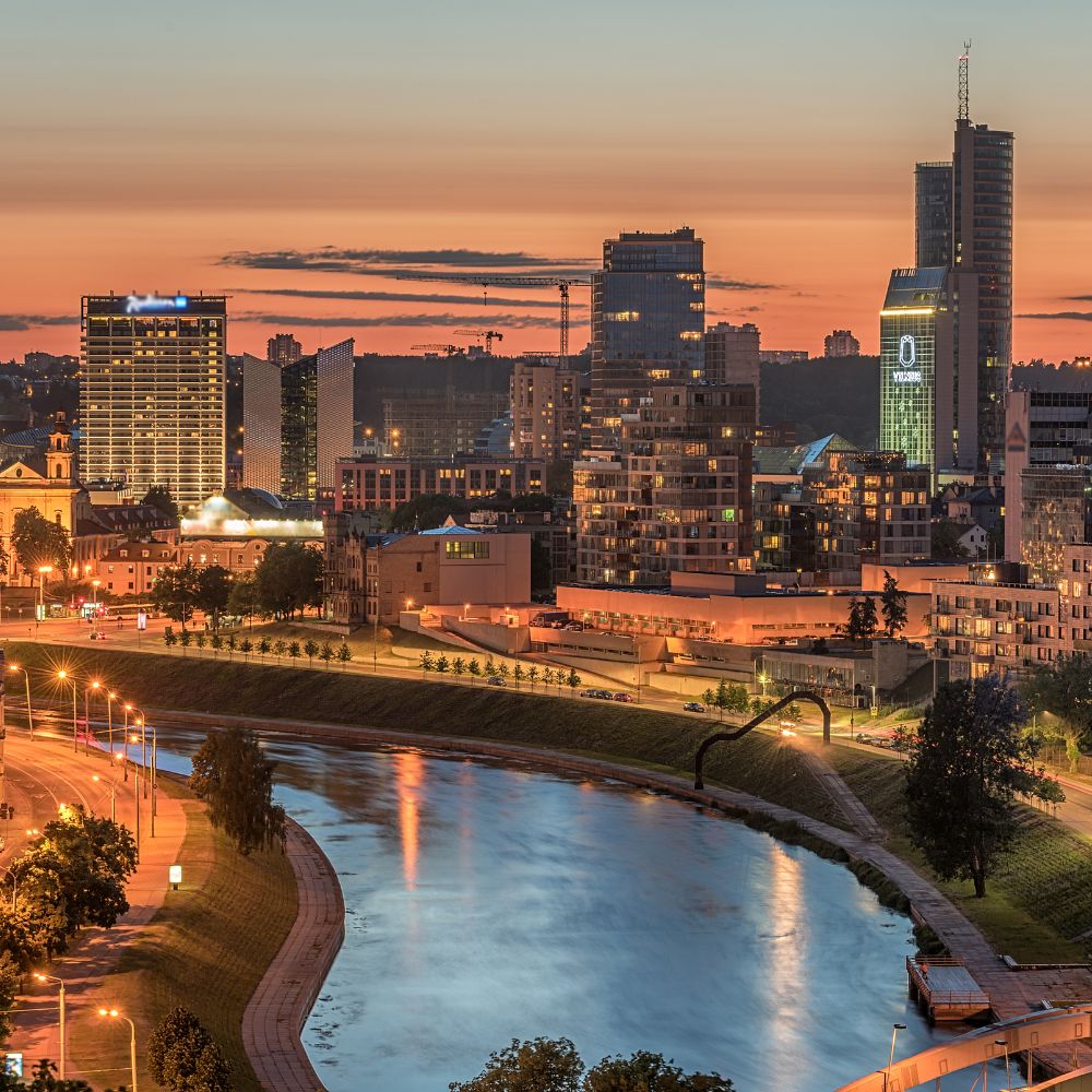 Photo of Vilnius skyline